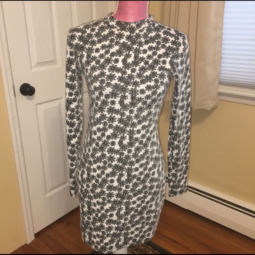 Fitted long sleeve dress